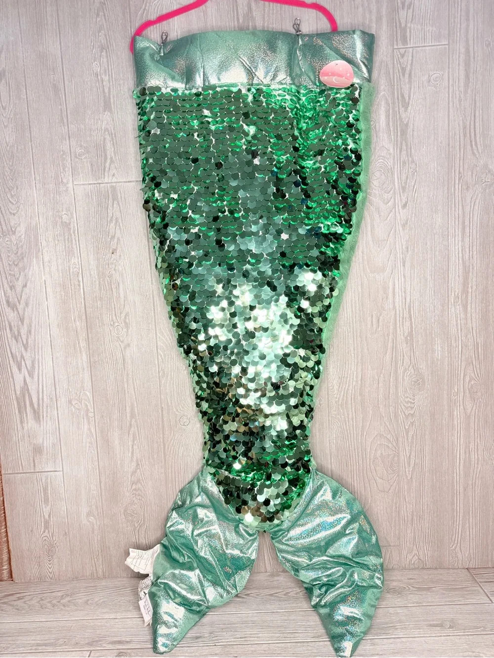 Nwt kids or small adult large sequin mermaid tail blanket dress up costume tail